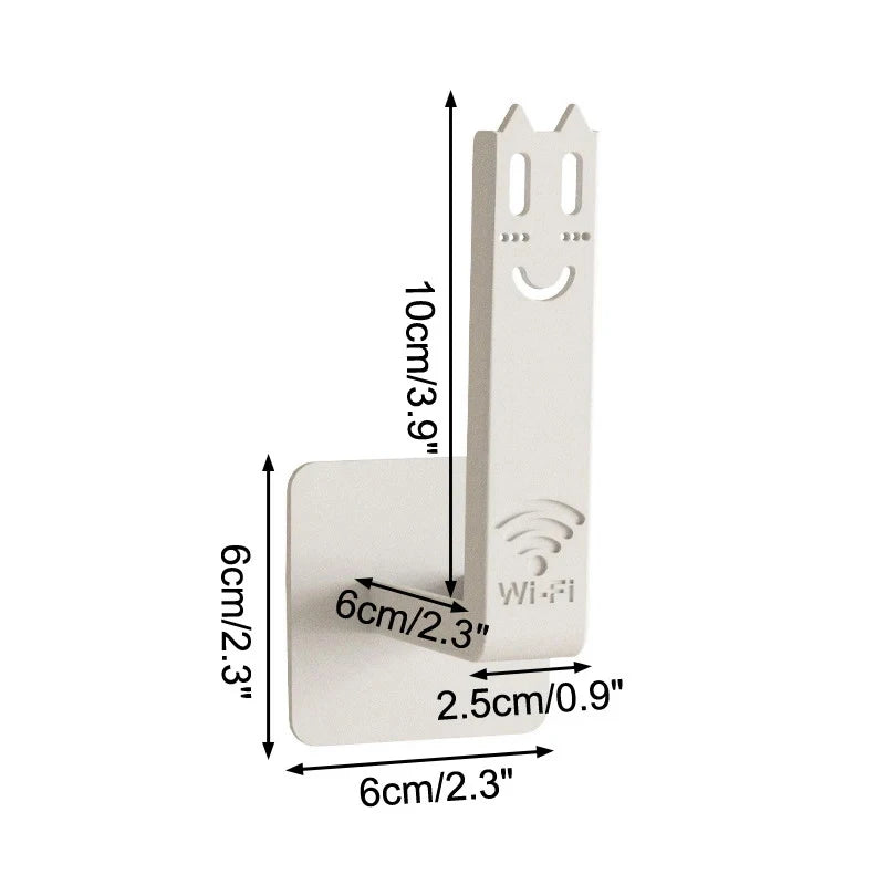 2Pcs Storage rack Router Rack Wall-mounted Storage Box Socket Strip Holder Bracket Punch-free Bracket